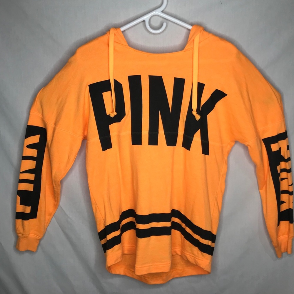 NWT Pink Victoria’s Secret Orange Hoodie